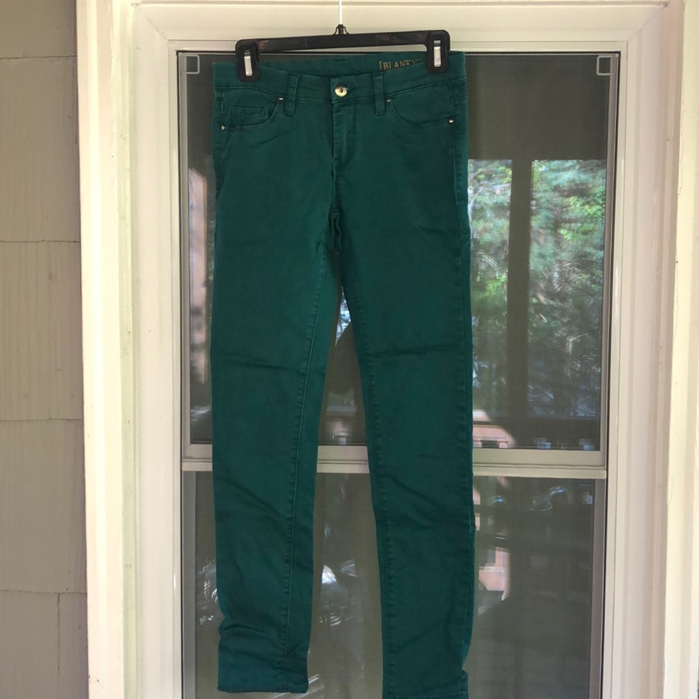 Blank NYC sea green denim